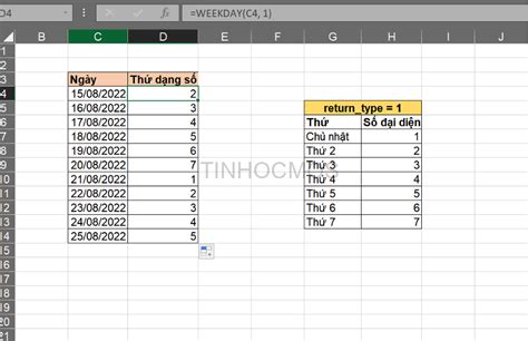 Mẹo Chuyển Ngày Thành Thứ Trong Excel Cực Nhanh 2023