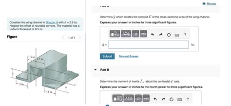 Solved Determine Yˉ Which Locates The Centroid C Of The