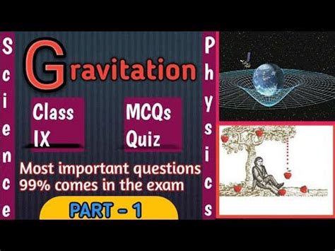 Part Gravitation Class Mcqs Ncert Class Science Physics Chapter