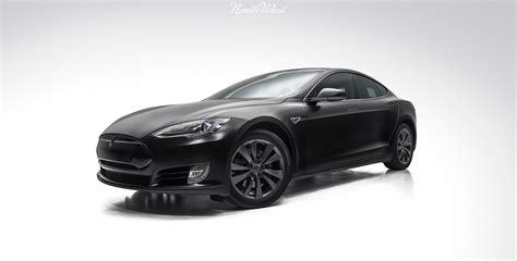 Tesla Model S Xpel Stealth Wrap Black Pearl Trims