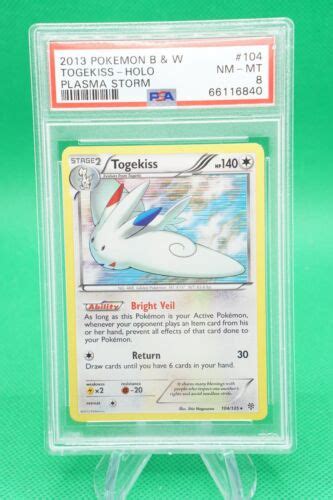 Pokemon Black And White Plasma Storm Holo Togekiss Psa Es