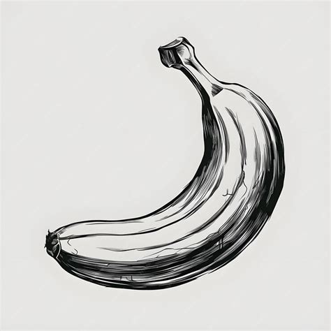 Premium Vector | Banana ink sketch drawing black and white engraving ...