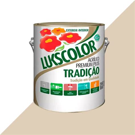 Tinta Latex Lukscolor Tradicao Acrilico Fosco Ml Areia Leroy Merlin