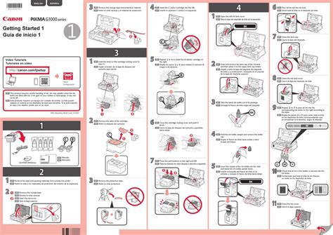 CANON PIXMA G1000 SERIES GETTING STARTED Pdf Download | ManualsLib