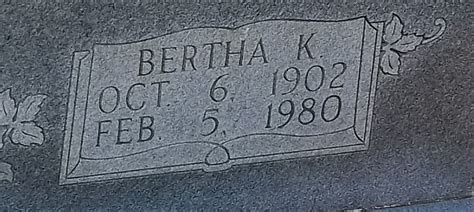 Bertha Florence Kinnamon Bell 1902 1980 Memorial Find A Grave