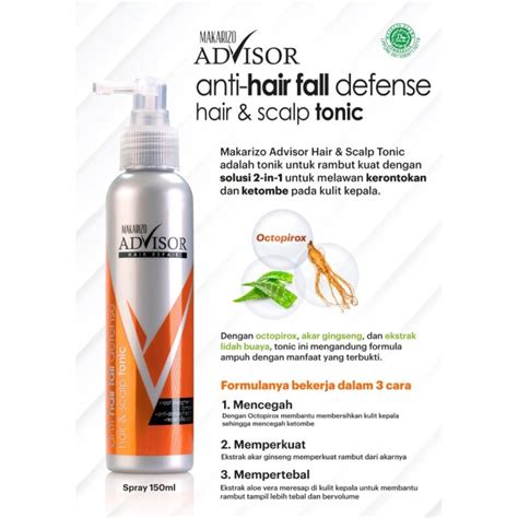 Jual Makarizo Advisor Hair Scalp Tonic 2in1 Hair Tonic 150ml Shopee