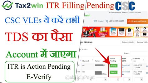 Tax Win Itr Filling E Verify Itr Filling Pending Tax Win Income