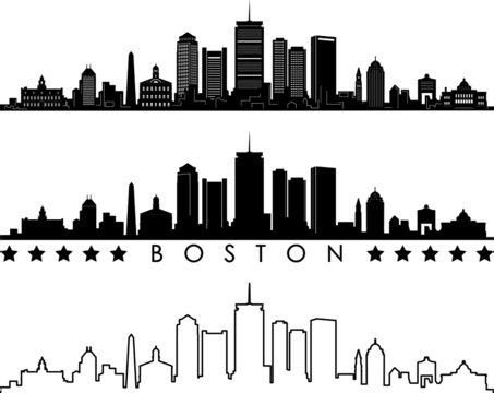 Boston Skyline Silhouette Images – Browse 1,567 Stock Photos, Vectors ...