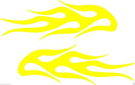 2 Vinyl Vehicle Graphics Decals Stickers Flames 4 Custom Auto Truc