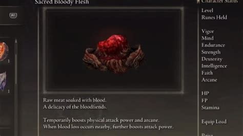 Elden Ring DLC Sacred Bloody Flesh Farming Location Finger Ruins Of