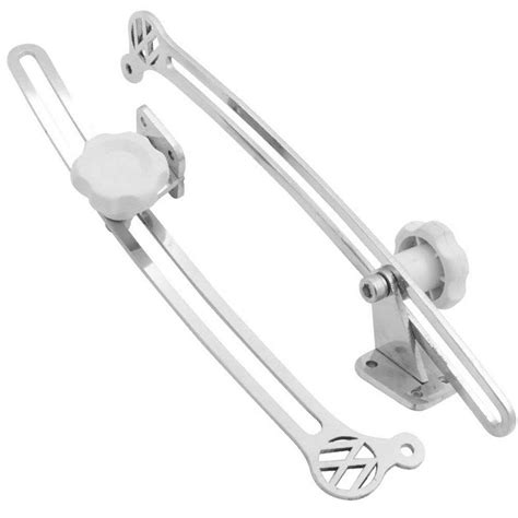 Par Extensor Longo Inox Trinco Basculante Vidro Janela Lateral M Vel