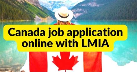 Canada Job Application Online With Lmia