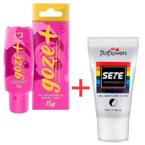 Kit Gel Goze 15g Gel 7 Sensações 25g Hot Flowers Sex Shop Shopee Brasil