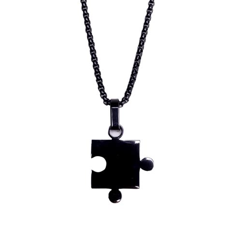 Puzzle Pendant Necklace Silver Maimon