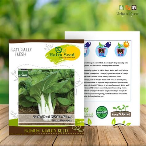 Jual Benih Sawi Pakcoy Putih Pak Choi White Stem Haira Seed Shopee