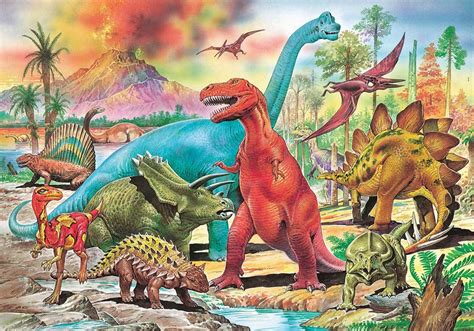 Dinosaurs Scratch And Dent Pieces Educa Puzzle Warehouse