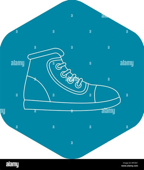 Sneaker icon, outline style Stock Vector Image & Art - Alamy