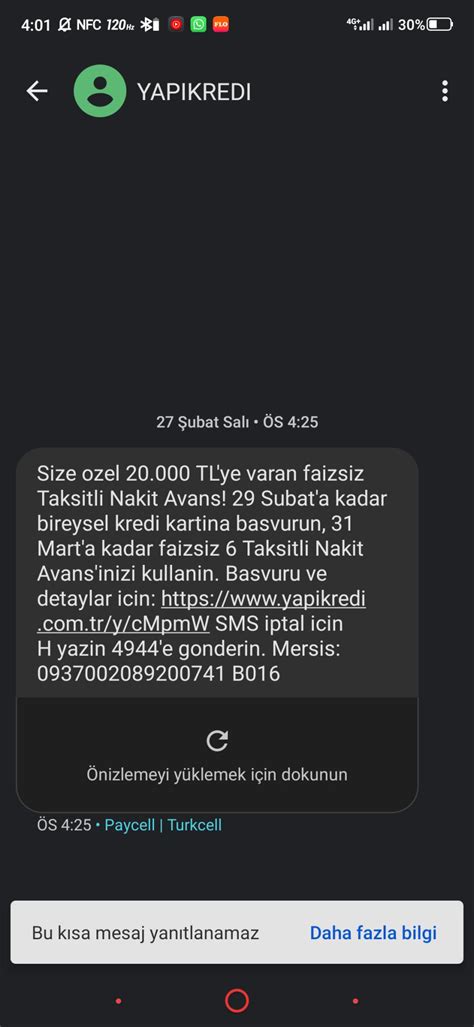 Yapı Kredi Bankası Taksitli Nakit Avans Şikayetvar