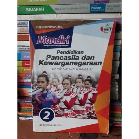 Jual BUKU MANDIRI PPKN KELAS 11 SMA MA KURIKULUM 2013 REVISI Shopee