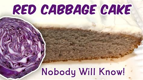 Red Cabbage Cake Recipe Nobody Will Know What S In There Youtube