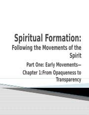 Spiritual Formation Henri Nouwen Chapter 1 Pptx Spiritual Formation