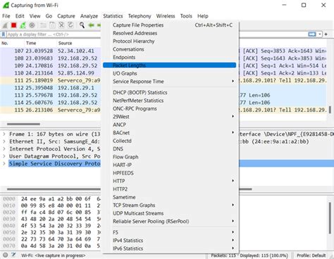 Packet Lengths In Wireshark Geeksforgeeks