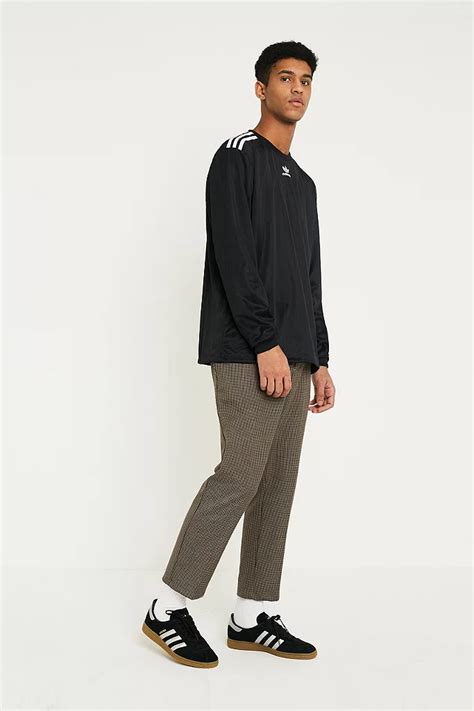 adidas Black Long-Sleeve Football Jersey Top | Urban Outfitters UK