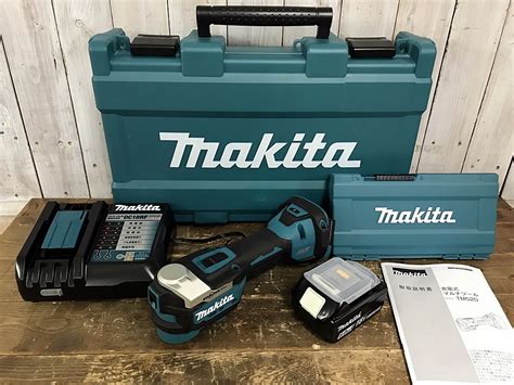 【新品】【rh 5292】未使用品 Makita マキタ 18v 充電式マルチツール Tm52drg バッテリ1個 充電器付