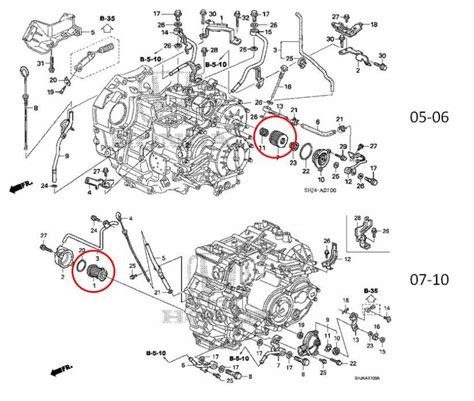 2006 Honda Odyssey Engine Parts Diagram