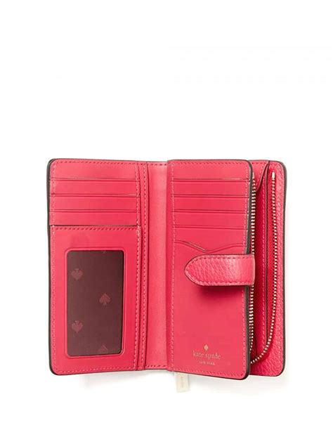 Kate Spade Leila Medium Compact Bifold Wallet Red Currant Eta Th Mar