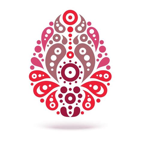 Premium Vector Ornamental Floral Decorative Easter Egg