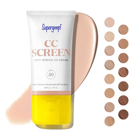 Supergoop CC Screen SPF 50 PA CC Cream 100 Mineral Color