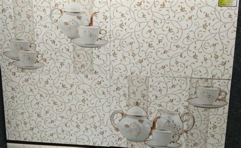 Glossy Ceramic Floral Print Kitchen Wall Tile At Rs 55 Sq Ft In