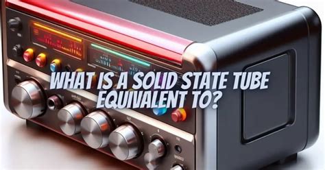 What Is A Solid State Tube Equivalent To All For Turntables