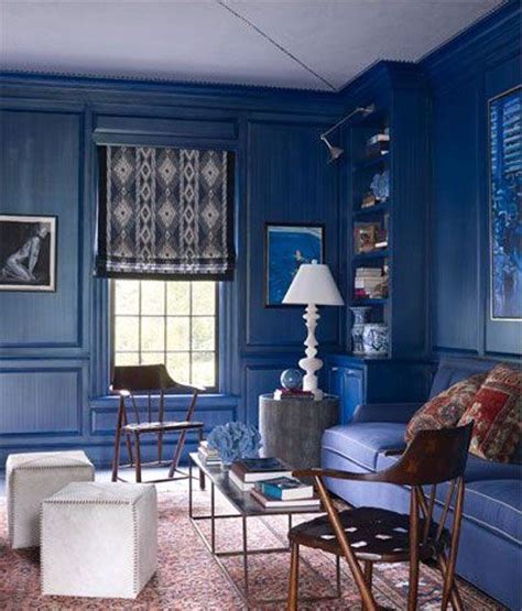 Color Inspiration Cool Cobalt Elle Decor Blue Living Room Blue Rooms