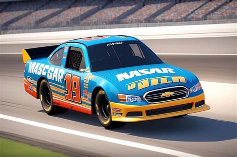 Premium Photo | NASCAR Driver Cartoon Character Illustration