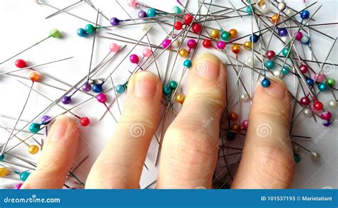 Needles For Tailors Tools For Sewing Tailoring Needles Stock Image