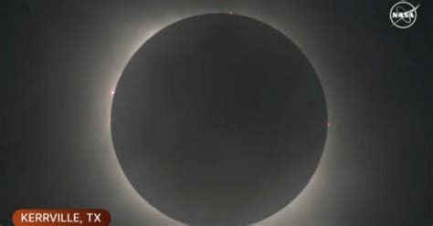 Total Solar Eclipse Seen From Kerrville Texas As Clouds Clear Cbs News