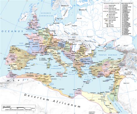 Cartine Impero Romano Mappe Roma Impero Doccidente E Doriente I