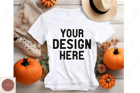 Bella Canvas Fall T Shirt Mockup 9 Graphic By NowGiftsBoutique