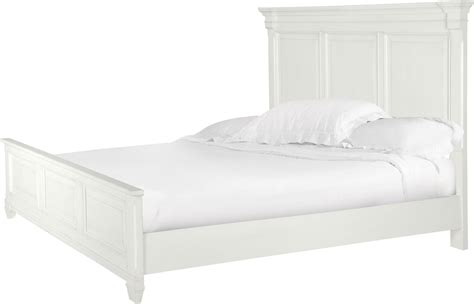 Brookfield Cotton White Queen Panel Bed from Magnussen Home | Coleman ...