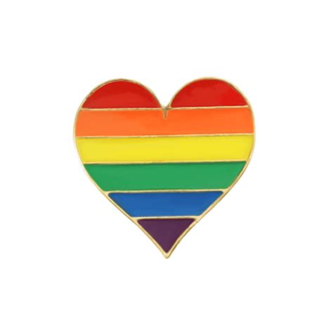 Pride Heart Pin Badge - Snuggle the Puppy