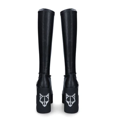 Womens Naked Wolfe Black Impact Black Knee High Boots Harrods Us