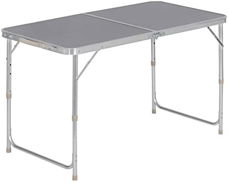 Amanka Table De Camping Pique Nique Pliable R Glable En Hauteur