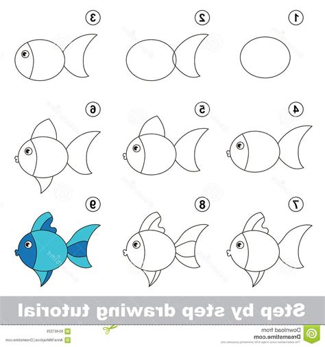 How To Draw Cute Cartoon Fish