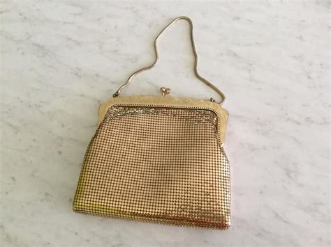 Vintage Oroton Gold Mesh Evening Bag In Original Box Etsy Australia