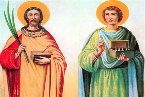 SAINTS COSMAS And DAMIAN Martyrs September 27 Lives Of The Saints