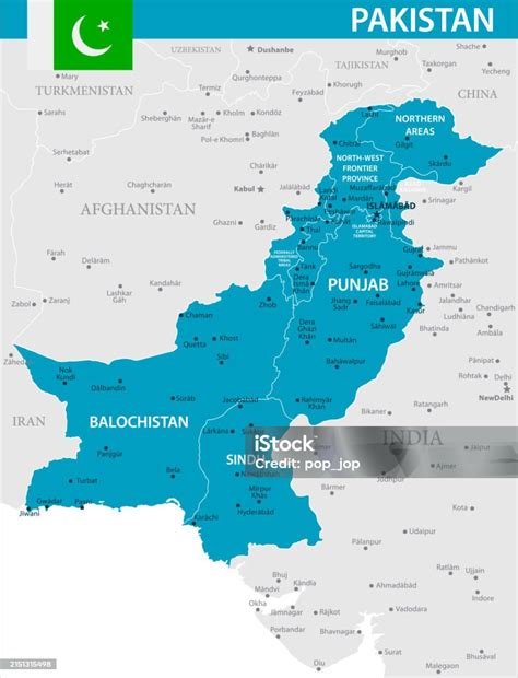 파키스탄지도벡터 일러스트 레이 션 Gujranwala City에 대한 스톡 벡터 아트 및 기타 이미지 Gujranwala