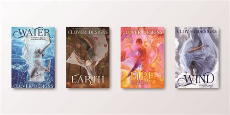 Elemental Magic (4 covers) – Clover Book Designs