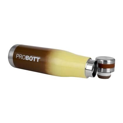 Probott Thermosteel Vacuum Flask Hot Cold Water Bottle Ml Brown Pb Jiomart